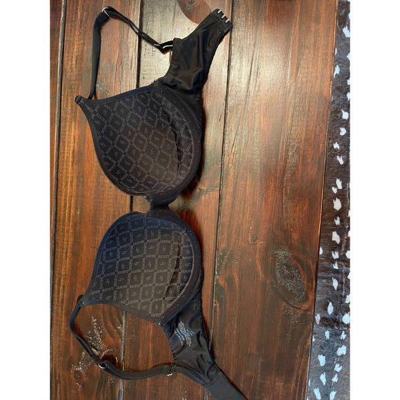 Victoria's Secret Biofit Demi Uplift 32DD Black Bra - Picture 2 of 3